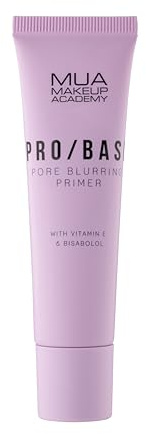 MUA Pro/Base Pore Blurring Primer with Vitamin E, 30 ml (Pack of 1) | Lightweight Primer, For All Day Long-Lasting Makeup, Smooths Pores and Fine Lines, Vegan & Cruelty Free