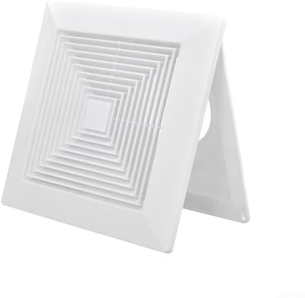 Aprilsunnyzone Difusor cuadrado ABS para aire acondicionado Snap-in Spring Panel Ventilación Capilla, Instalación Rápida, Distribución Eficiente (100)