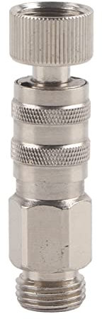Professional Airbrush Coupler Quick Release Disconnect Fitting Coupling Connector Brass Adapter for Air Compressor and Airbrush Hose Replacement Accessory