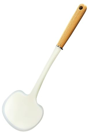Mushroom Silicone Spatula for Cooking - Heat-Resistant Turner with Steel Pot-Edge Clip, Food-Grade, Small Spatulas for Kitchen Use, Silicone Cooking Utensils Safe for Non-Stick & Coated Pans