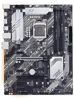 XYYZXKL schede Madri Scheda Madre Fit for ASUS Z490-P LGA 1200 (per Intel® 10a Generazione) ATX (Doppio M.2, DDR4 4600, 1 GB Ethernet, USB 3.2 Gen 2 USB Type-A)