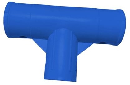 F Fityle Adaptateur de Tuyau, Raccord Extensible en T Étanche et Anti-Rouille, Connecteur Remplacement Installation Facile, Accessoire Compact pour Tuyau de Piscine, Bleu