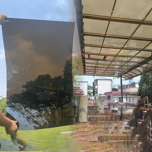 Feuille de toiture en polycarbonate résistant aux UV – Panneaux d'extérieur pour auvents de jardin, pergolas et puits de lumière, facile à découper, solution isolante pour les espaces élégants