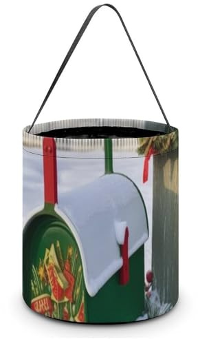 WAFICAC Halloween Tote Treat Bags for ing Christmas Mailbox And Gifts Halloween Candy Bags Reusable Gift Bag for Party Supplies Snack Grocery Tote with Handles