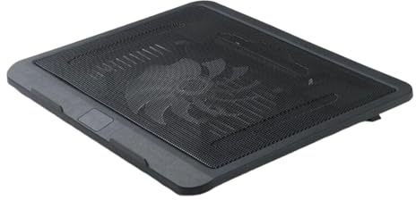 Soporte de almohadilla de refrigeración para laptop, ligero, universal, color negro