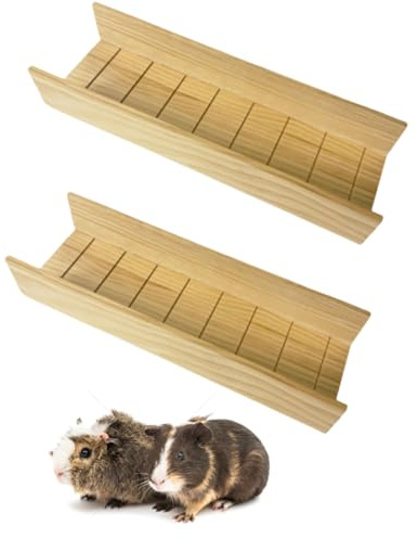 CiCixixi 2 Stück Meerschweinchen Kletterrampe Holz Haustiere Brücke Spielzeug Hamster Leiter Spielzeug Zubehör für Kleintiere Meerschweinchen Hamster Ratten Chinchillas Eichhörnchen