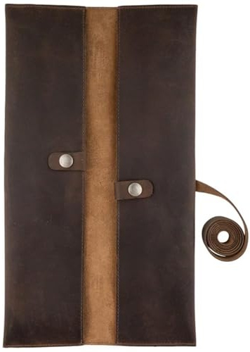 PETSOLA Rotolo Portacoltelli in Pelle Stile Vintage Borsa Portacoltelli da Chef Portatile per Catering
