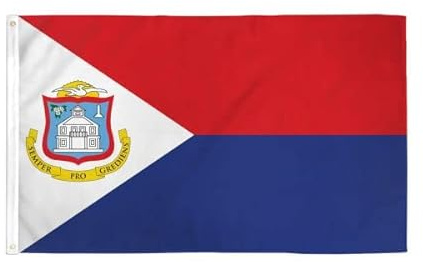 Drapeaux Saint-Martin Drapeau Éclatantes Avec Œillets Drapeaux De Maison 150X90cm Pour Vacances Événement Fêtes