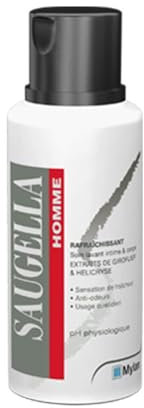 Saugella - Homme – Soin Lavant Intime & Corps spécial hygiène masculine – Lutte contre les Odeurs Indésirables - Hélichryse et giroflier – 200ml