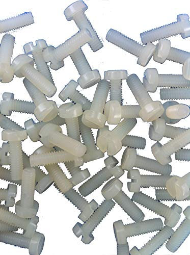 M3x12-25 Stück DIN84 / DIN EN ISO 1207 Zylinderschrauben Kunststoff Polyamid
