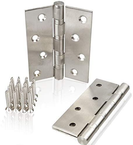 2 Edelstahl Scharniere 100mm Türband Türscharnier Edelstahlscharniere Beschlag