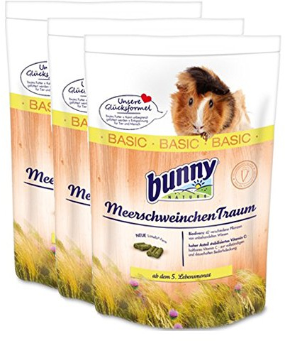 3 x 4 kg = 12 kg Bunny Meerschweinchen Traum Basic FRISCH Meerschweinchentraum