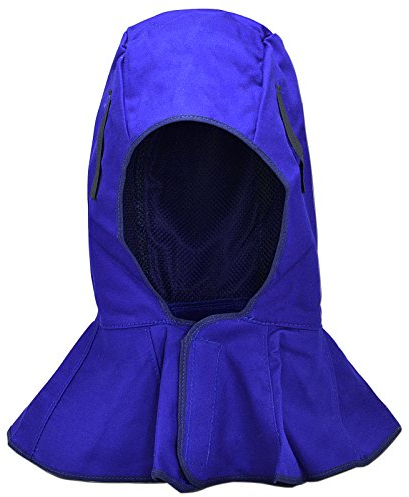 RIVERWELD Welding Hood Flame Retardant Fabric for Welders Match Welding Helmet Blue Colour Work Safety Equipment Gear Head Protection