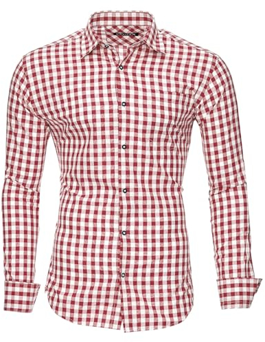 Kayhan Herren Hemd, Oktoberfest Rot S