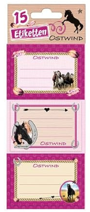 Ostwind: Etiketten für Hefte