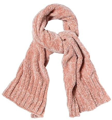 SOJOS Lightweight Ultra Soft Chenille Ribbed Thick Scarf Knit Shawl for Women for Fall Winter Shawl Wrap SC326 with Pink