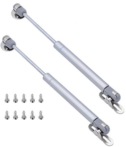 YMWALK 2 Stk. 200N Gasdruckfeder, Elescopic Gaslift Soft Close Strut Lift Stay Gasfederschrank Scharniere für Küchenschranktürgriff Toy Box Scharnier