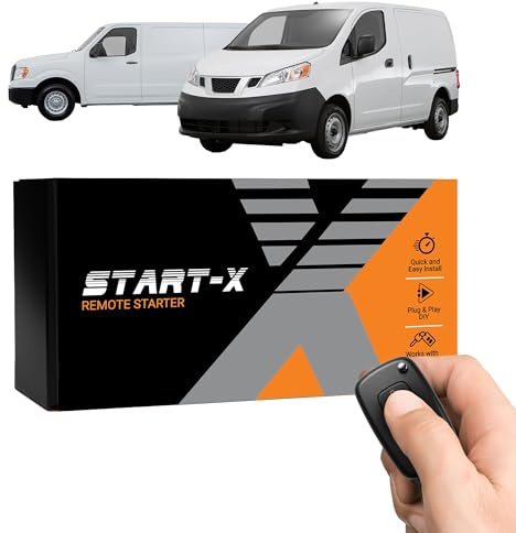 Start-X Remote Starter Kit for Nissan NV1500/NV2500/NV3500 (2012, 2013, 2014, 2015, 2016, 2017, 2018, 2019, 2020, 2021) Vehicles with Immobilizer | Key Ignition | Plug & Play | Lock 3X to Remote Start