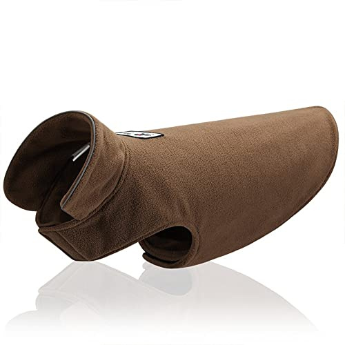 Hundemantel Winter Polarfleece-Material kalt und warm kalt und warm Hundekleidung Hundepulli Sweatshirt Hund Winterjacke Baumwolle für Hunde Braun XXL