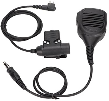 2-vägs Radio Handhållen Mikrofon Radio Skuldermikrofon, Kompakt Högtalarmikrofon 7,1 Mm Handmikrofon+U94 PTT med Förstärkt Kabel Använd för GP88 GP-300 GP3688 DEP450 EP450