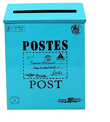 Briefkästen für Außenpostkästen Wandmontage mit Schloss Briefkasten Vorschlagskasten Heimdekoration Garten Zeitungskasten Briefkasten (Color : C)