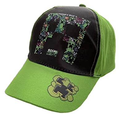 Minecraft Cap Basecap Baseballcap Kappe (as3, Numeric, Numeric_54, grün)
