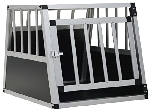 BULANED Hundetransportbox mit Einzeltür, Katzentransportbox, Transportbox Katze, Katzenbox, Tragetasche Hund, Tiertransportbox, 54 x 69 x 50 cm