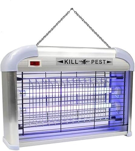 Zanzariera Elettrica 12W – Lampada Neon UV LED Anti Zanzare e Mosche con 2 Tubi Luminosi