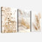 3Pcs Marco de Madera Cuadro Moderno Costero de Playa Lienzo Decorativos Pintura Imagen Beige Diente de León Hierba de la Pampa Cuadros Decoracion Salon Dormitorios Pasillo Decoracion Pared 30cmx40cmx3
