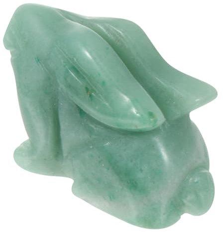 Ciieeo 3St Geschnitzte Jade-Kaninchen-Verzierung Handgeschnitzte Kaninchenfigur Heilende Kaninchenfigur Mini-Hasenfiguren Kaninchen Briefbeschwerer Kristallkaninchen Spielzeug Dekoration