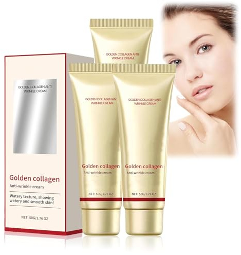 Golden Collagen Anti-Wrinkle Cream, Gold and Collagen Anti-Wrinkle Cream, Gold Anti Aging Face Cream, Moisturizer Anti Aging Collagen Firming Face Cream (3)