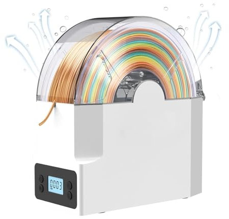 Secador de filamentos 3D, Caja Seca de filamentos para Impresora 3D Caja de Almacenamiento para secador de filamentos 3D Deshidratador Porta carretes Mantenga el filamento seco Compatible