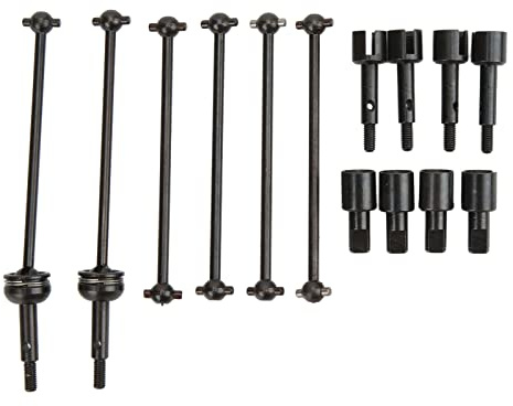 Essieu de Fusée de Roue Rc, Ensemble de Coupelles d'Essieu de Roue en Acier Dogbone, Pièces de Voiture Rc, Arbre d'entraînement Rc Cvd, Joint Dogbone Rc pour 144001