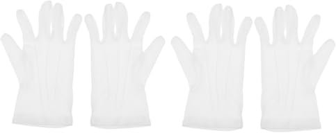 YARNOW 2paia Guanti Da Gioco Biliardo Traspiranti Per Giudici Guanti Elasticizzati Per Sport Professionale Bianchi