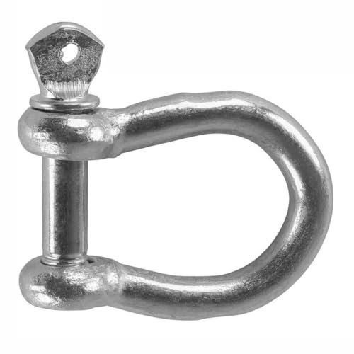SET 10x Schäkel | geschweift | 3/8 | 42x42x20 mm | Innendurchmesser Ø 9,5 mm