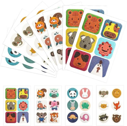 60 Stück Mückenschutz Aufkleber，Mückenpflaster Kinder Erwachsene， Anti Mücken Aufkleber Schutz 100% DEET Frei für Outdoor Camping Wandern Sport