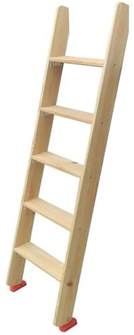 QHLTY Abgewinkelte Holzleite, Leiter Hochbett für Startseite Dachgeschoss Hochbetten/Schlafsäle/Kabinenbetten,4 5 6 7 8 Stufenleiter(7step)