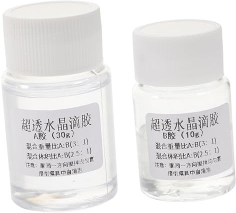 Ciieeo 2sätze Epoxidharzkleber Transparent Ab-kleber Für Schmuck Diy Handwerk Messbechern Im Verhältnis Mischen Und Anwenden