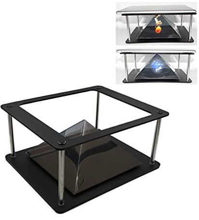 Proyector de holograma 3D 360 grados imagen 3D soporte para proyector proyector Py-Ramid Pad Tab-Let PC regalo interesante