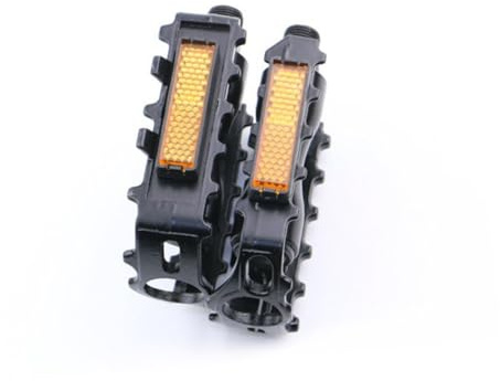HOLIDYOYO Mountain Bike Pedals Pair Anti-skid Adjustable Tension Metal Plastic Pedals for Trekking and Cycling Adults Replacement Set Black