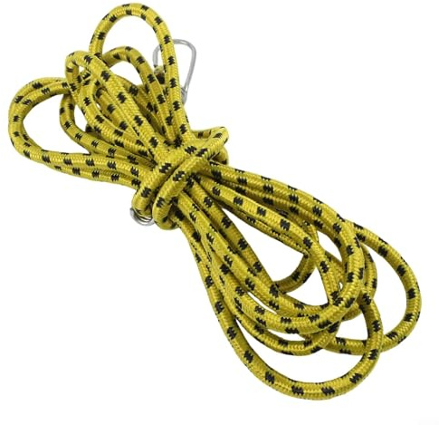 Corda elastica extra lunga con ganci per biciclette, moto e auto, corda elastica in gomma per un fissaggio affidabile del carico (3 metri)