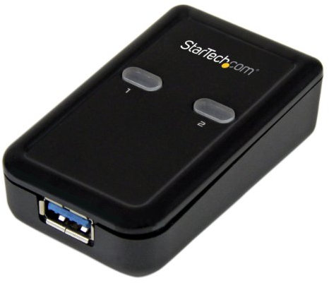 Startech.Com Switch per con Divisione di Periferiche USB 3.0 2 in 1 a 2 Porte, Alimentato Tramite USB