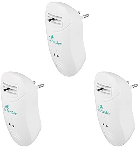 Ronlok 3X ionizador purificador de aire para el hogar generador de iones negativos purificador de aire eliminar formaldehído limpieza hogar habitación desodorante enchufe UE