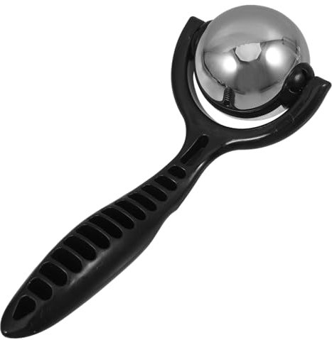 Beavorty Massageball-Roller Mit Griff Tragbarer Gesichtsroller Muskelmassagegerät Zur Linderung Von Nacken- Und Rückenschmerzen