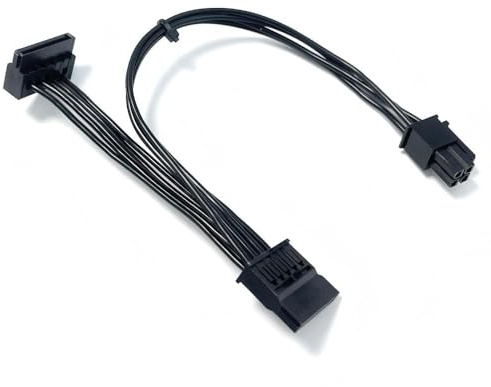 HSSDTECH PWR (2 * 2) to 2 SATA 15pin Cavo di Alimentazione per HP M01 M02 | N01 S01 TE01 TG01 TP01 L68308-001 Power Supply Cable (200+80mm)