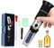 YUJUVI Alkoholmeter Refraktometer Alkohol 0-80% Hand Refraktometer Ethano für Spirituosen, destilliertes Ethanol mit Wasser, Whisky, Brandy, Wodka, Schnaps