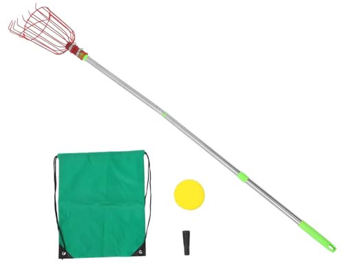 Vaguelly Cueilleur De Fruits Télescopique avec Panier Et Manche pour Cueillette De Pommes Oranges Et Avocats sans Échelle