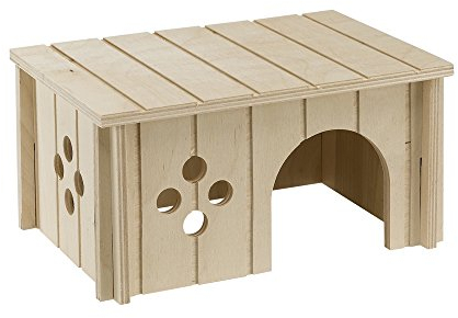 Ferplast Guinea Pig Wooden House, House for Guinea Pig, Small Pet House, FSC Certificated Wood, 26 x 17.3 x 13 cm