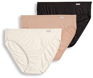Jockey Women's Underwear Supersoft French Cut - 3 Pack, Black/Light/Ivory, 6