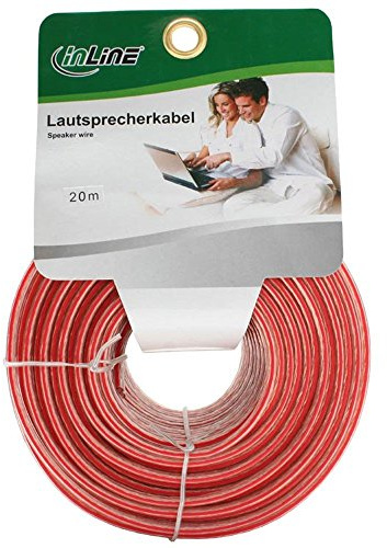 InLine 98320T Câble 20 m Rouge, Transparent